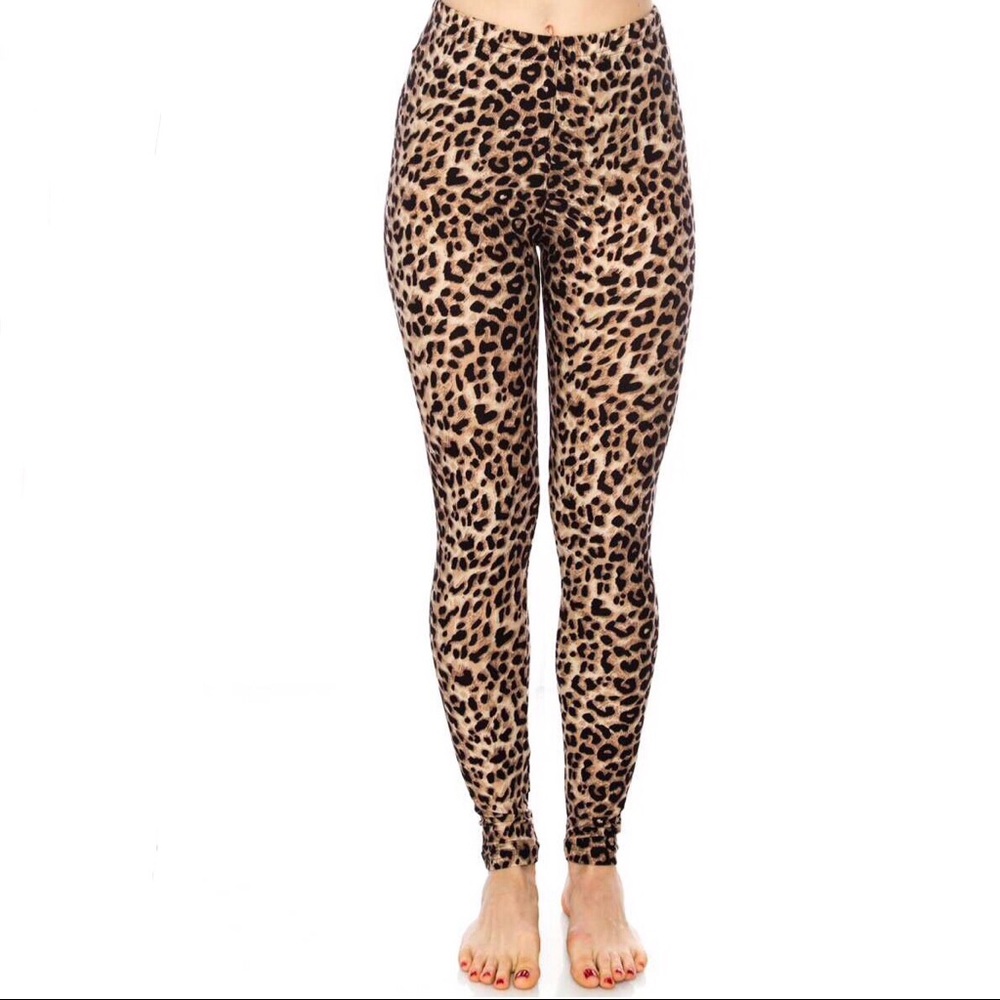 🦋 🦋 Leopard Print Leggings One Size.. - Picture 3 of 4